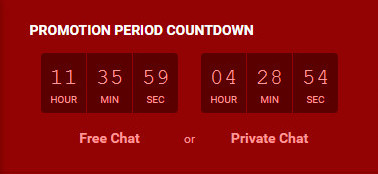 Promotieperiode Countdown Klok LiveJasmin Modellen Dashboard